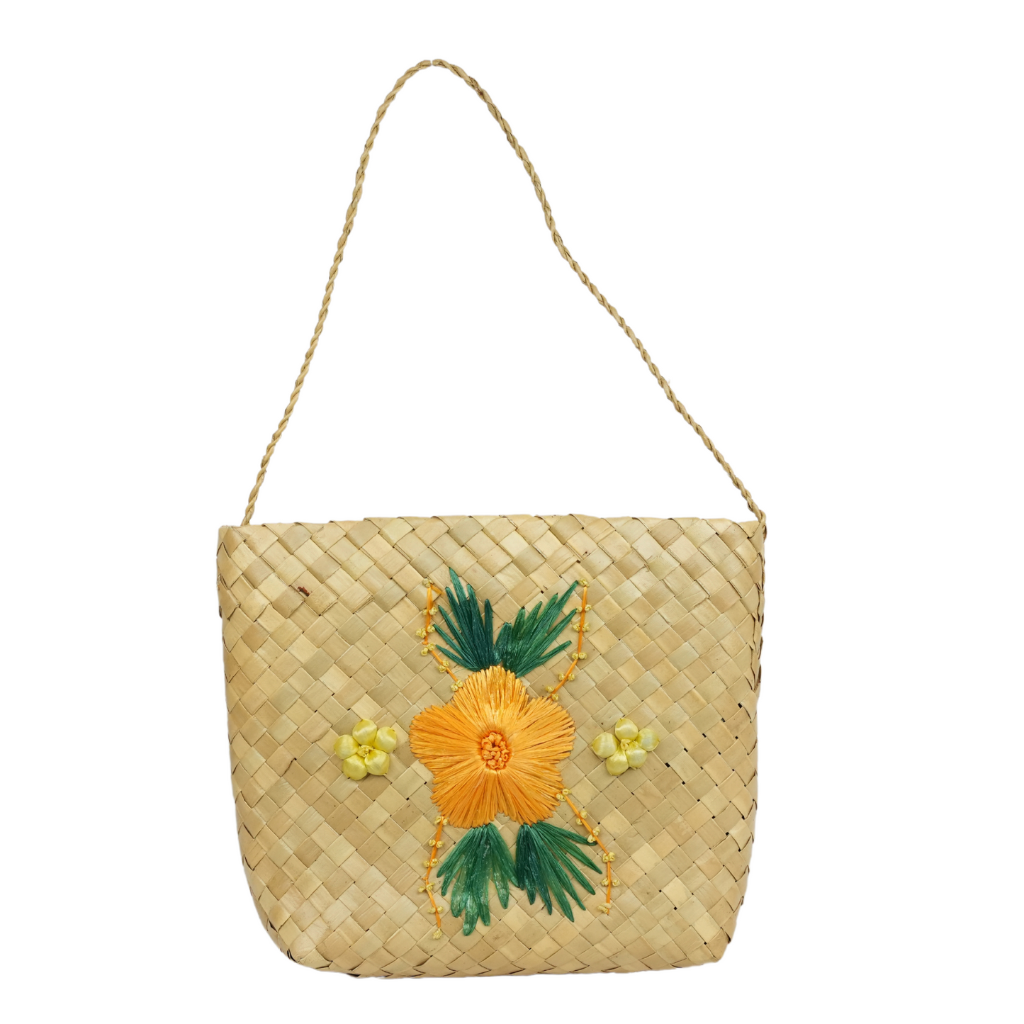 BOLSO BORDADO FLOR AMARILLA
