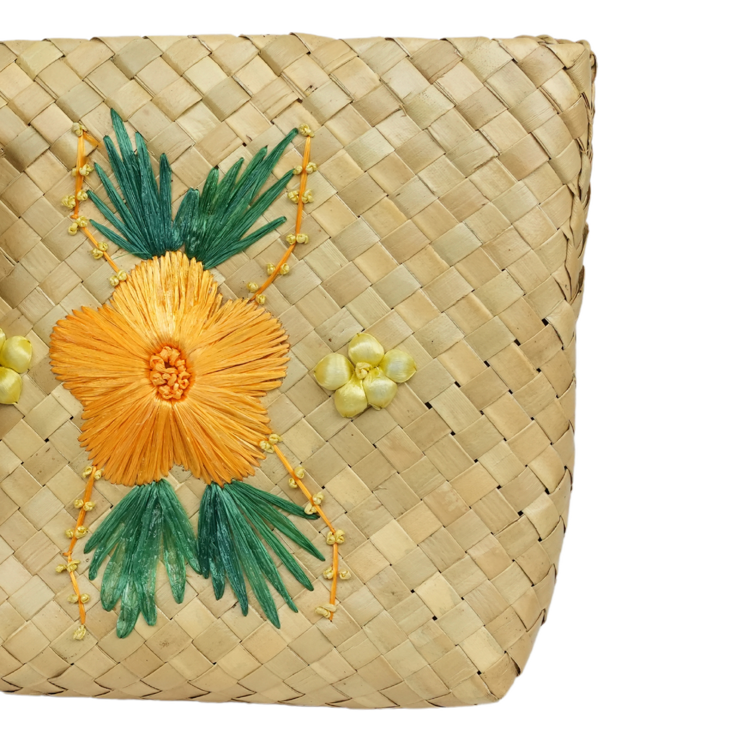 BOLSO BORDADO FLOR AMARILLA SMALL