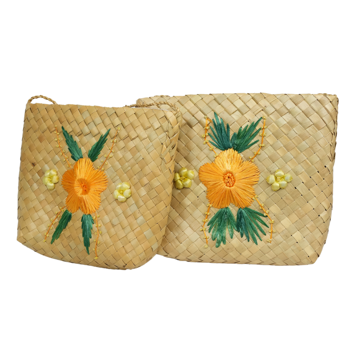 BOLSO BORDADO FLOR AMARILLA SMALL